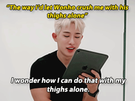 wenees: Wonho reads thirst tweets