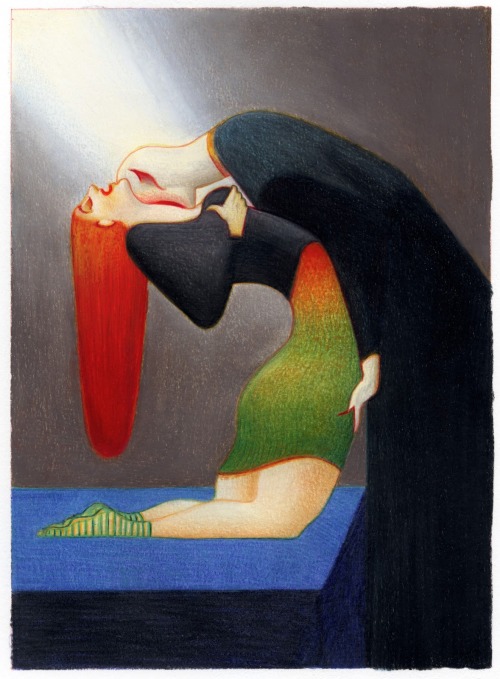 carga-de-agua:Lorenzo Mattotti - Vampiri. Italian artist.