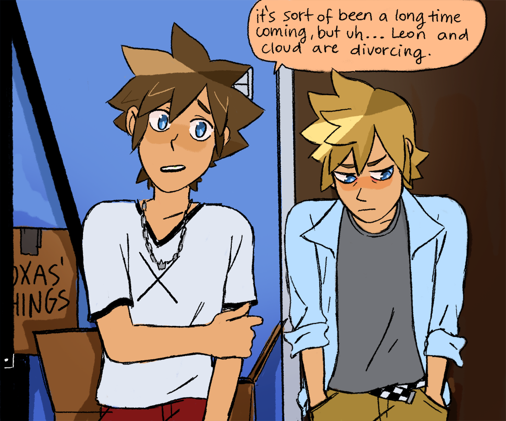 liverpepper:  sora &amp; Roxas: APRIL FOOLS!!!!!sora: we’re back!!!!!!Roxas:
