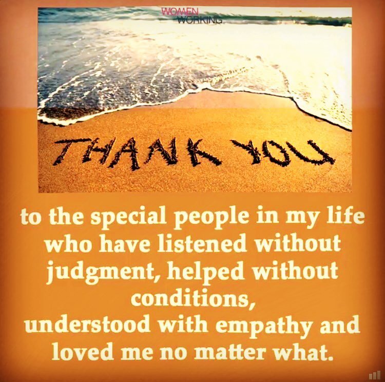You know who you are. ❤️🙏🏽. Thank you for dealing with me, understanding