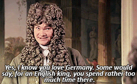 horrible histories meme: [1] king george ↳George I