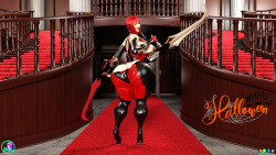 Lola’s BloodRayne Halloween costumeHappy