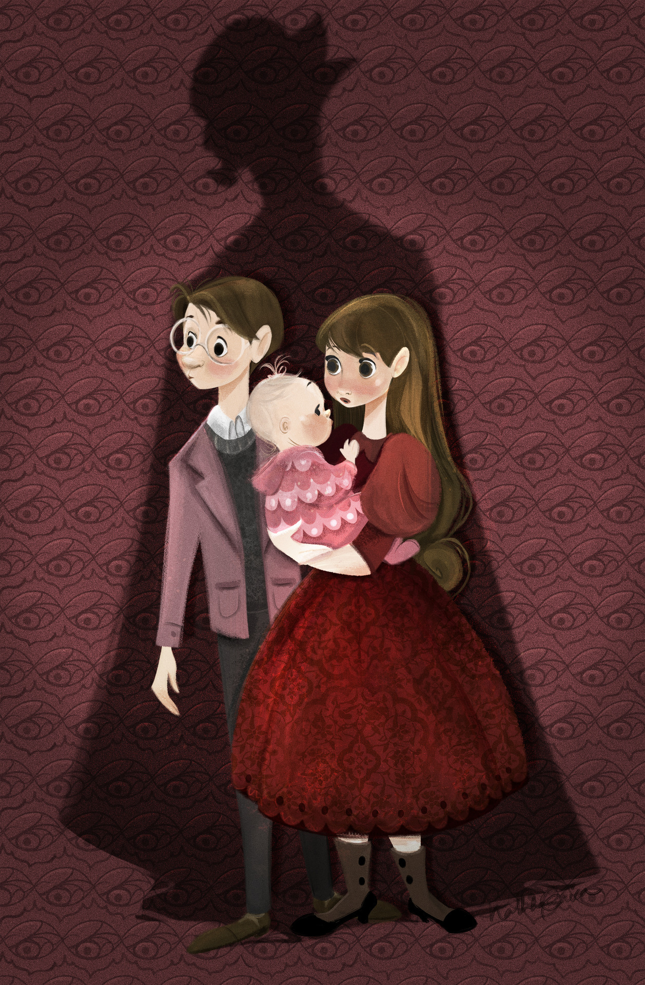 nathsketch:  A Series of Unfortunate Events Painting #1First poster/painting for
