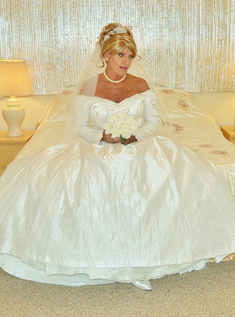 thetransgenderbride:Bridal crossdresser Lisa Colette models yet another breathtakingly