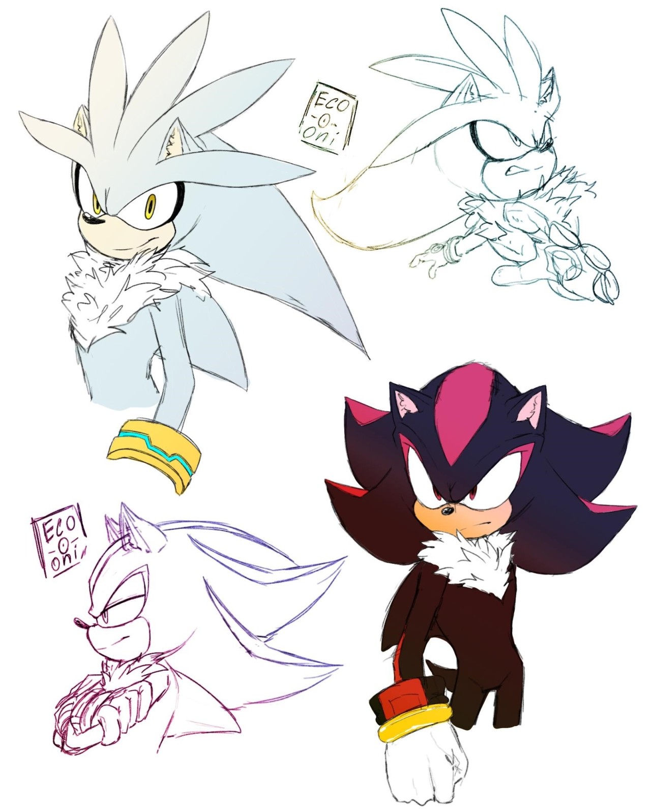 Not related to silver but here's a fusion of sonic tails and knuckles :  r/silverthehedgehog