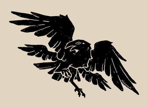 four-winged crow