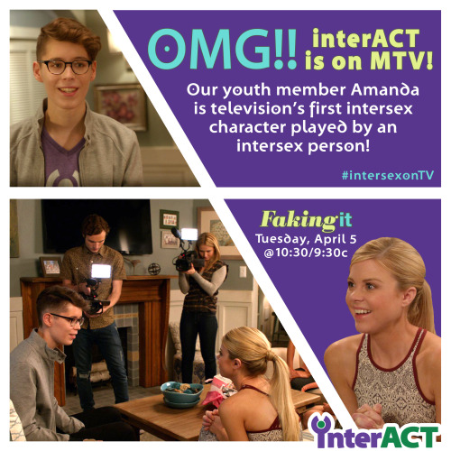 We are about to make television history with Faking It! Our youth member, Amanda Saenz, is play