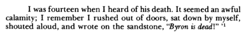 cursedspite:tennyson’s reaction to byron’s death must be the best thing i’ve seen today