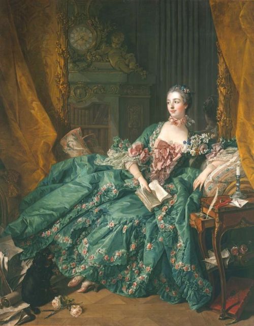 Portrait of Jeanne Antoinette Poisson, Marquise de Pompadour, by François Boucher, Alte Pinakothek, 