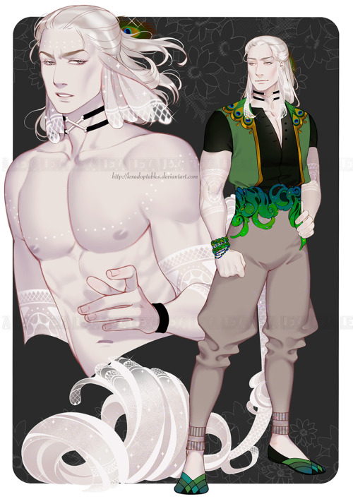 Nyhmers- my original adoptable species.Bride Nyhmer (white) belongs to BriarWalcott DeviantArtGroom 