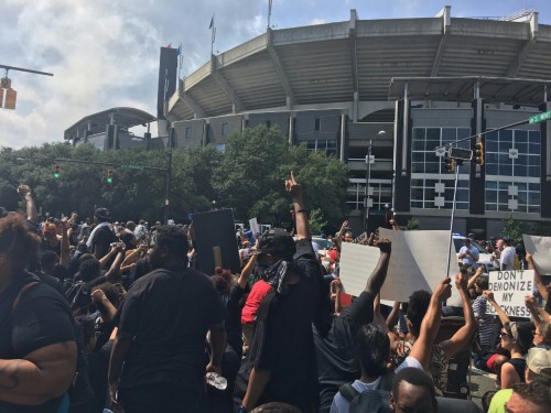 iammyfather:  chfguy:  iammyfather:  kingdomheartsddd:  iammyfather:  kingdomheartsddd:  Charlotte Protest.>>>9/25/16  Here’s a better view of the photos taken, infront of the BofA Stadium!!  Pictures from twitter @TylerRickyTynes  Shame about