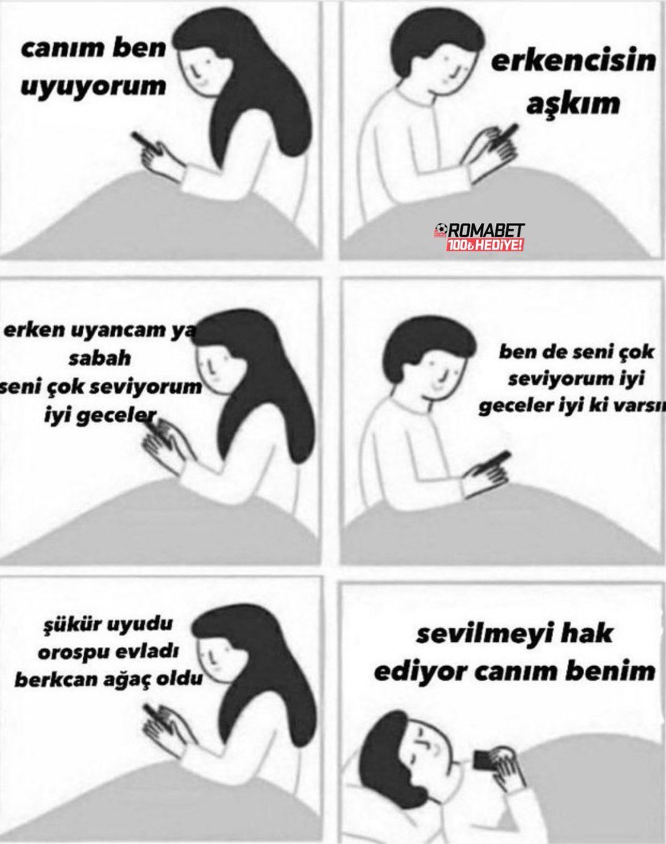 canım ben uyuyorum erken...