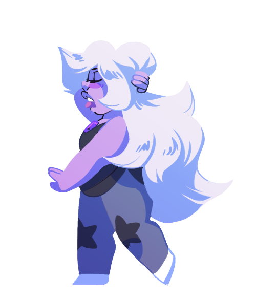 onefell:  sleepy purple gemJust warming up for some stuff I’m trying to plan for this week. I’ve been really feeling Amethyst lately, she’s precious and amazing <3ps shes transparent