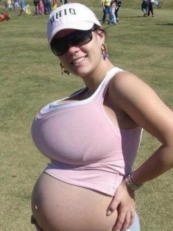 preggomyeggo:  If her huge tits are a sign of what’s to come, her belly is going to be MASSIVE. Those breasts know there’s multiple babies in there. She is going to be a beached whale on bed rest, having her breasts and belly weighing her down. And