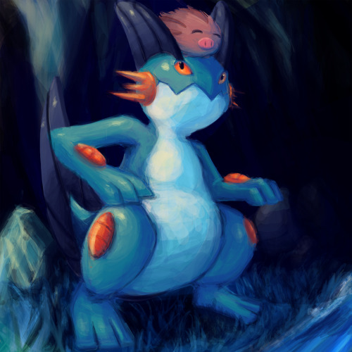 senx:i accidentally deleted the ask (sorry) but here is the swampert/swinub request for anon