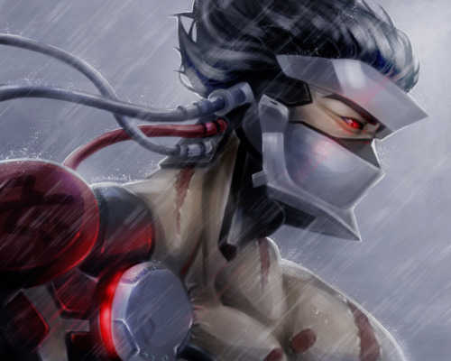 Blackwatch Genji sketch! Done in Photoshop.