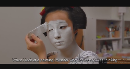 geisha-kai:Maiko Fukunae from Miyagawacho talking about her job - watch the whole video shot by DISC