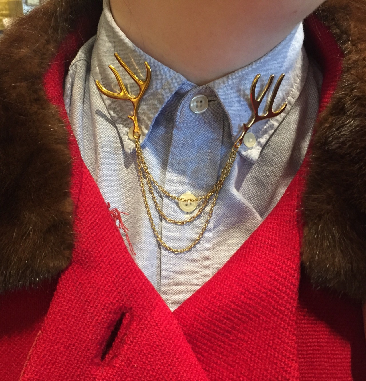 thehandsomecabinboy:  Got my partner collar pins from @dapperandswag for Christmas