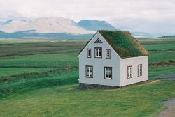 omega-and-fox:A house near the farm of Glaumbær in Iceland, 2007. Photo by Mathias Rocher.  