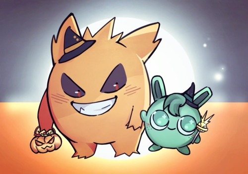 Gengar Katsuki And Jigglypuff Deku | Prompt By Bara On Twitter & Art Reference @/Sugarhri On Twitter