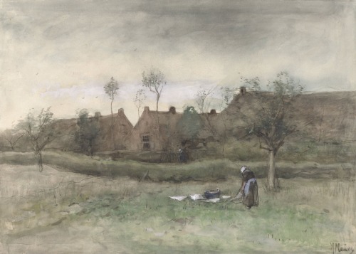 Anton Mauve (1838–88, The Netherlands)WatercoloursMauve was a Dutch realist painter who was a leadin