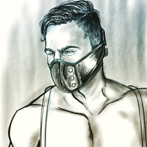 Sometimes I scroll through Instagram for inspiration to sketch, today was @maskulo #sketch #drawing