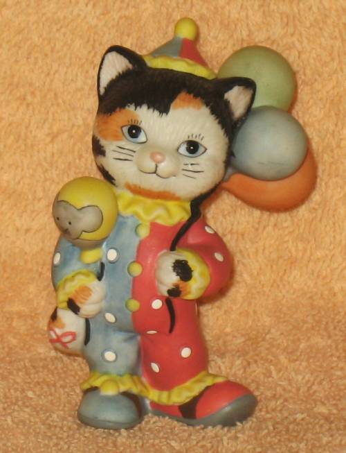 Vintage Bronson Cat clown figure