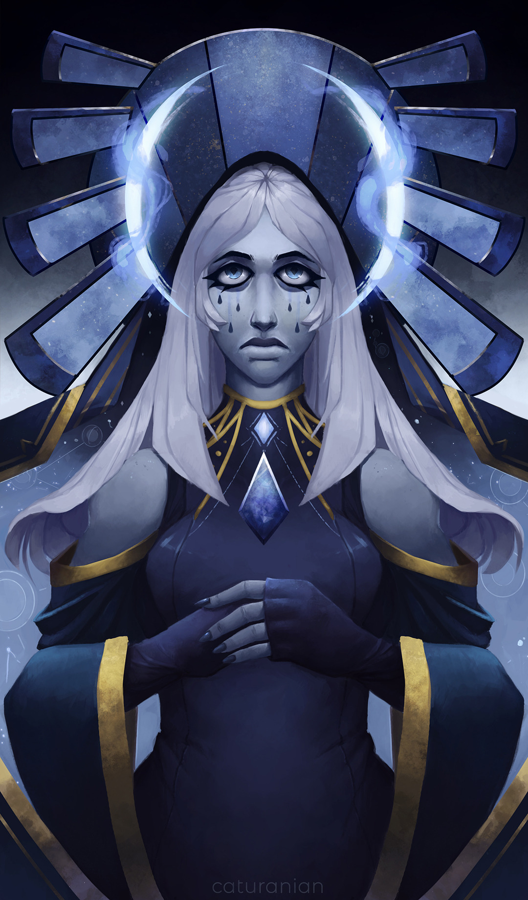 fandom-artworks: caturanian:  Blue Diamond Icon  Firstly I had an idea to paint