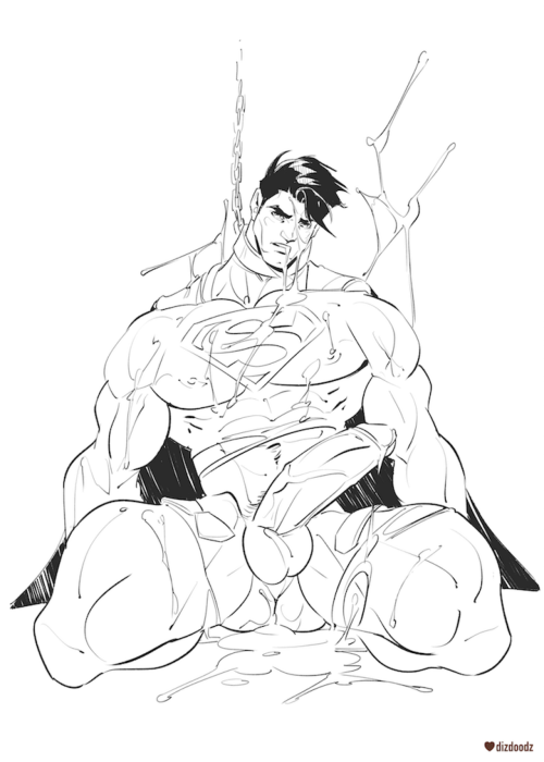 p2ndcumming: dizdoodz:  Superman! Stream sketch 20$ tier Please check out my Patreon, www.pa