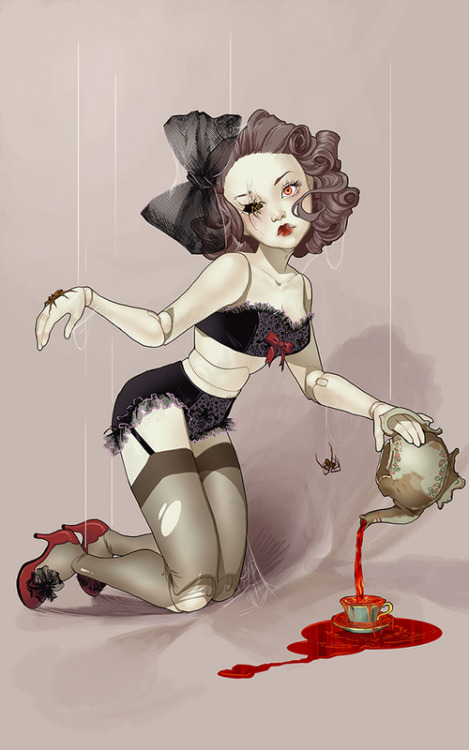 gothabilly-kitty:artist unknown