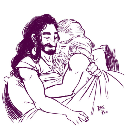 Request for Thorin and Nori cuddlin’.  Rare pairs are a blessed thing and I am fully prepared to shi