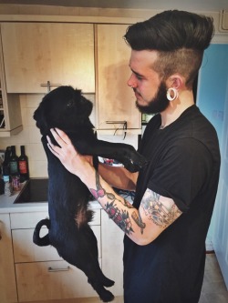 showyoursupport:  I bitch and moan about him all the time but this dog is honestly me best friend and I’d be lost without him. 