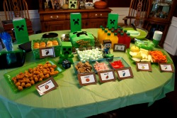 Theinvisiblemuse:  Just Had A Minecraft Themed Birthday Party For My Son Today. Here’s