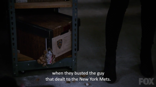 lesbianshepard:please watch brooklyn 99 “those rats have eaten the purest cocaine in the histo