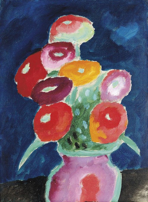 Blumen in einer Vase, 1918, Alexej von Jawlenskyhttps://www.wikiart.org/en/alexej-von-jawlensky/blum