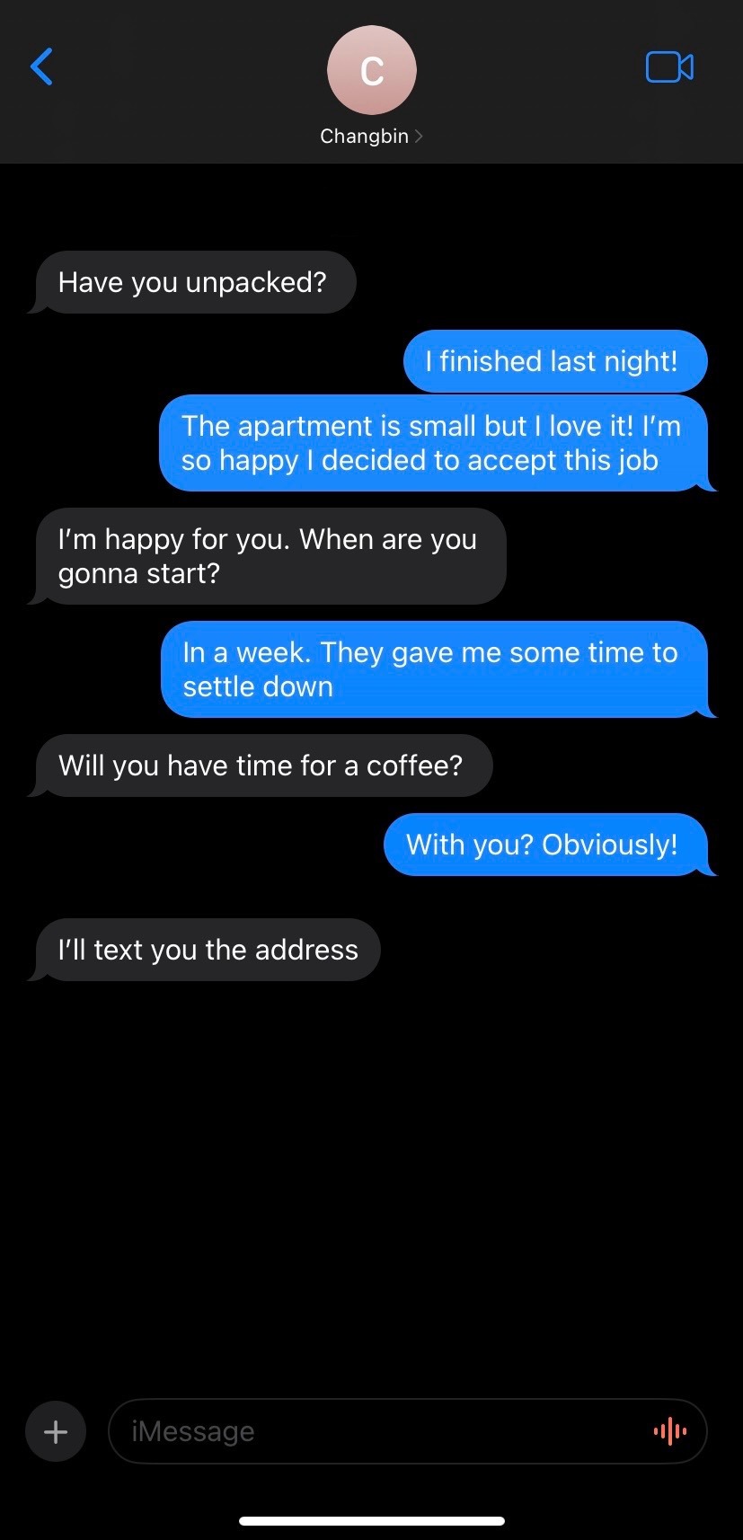 Texting The Wrong Number | Changbin X You
