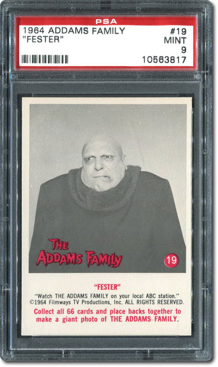 driveintheaterofthemind: Vintage Trading Cards - The Addams Family (1964) (Donruss)