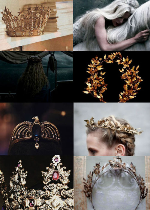 ⚜ inspiration for crowns & tiaras ⚜“queens crowned in golden-jeweled halos, rule like ange