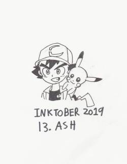 autojohnnycartoons:Inktober 2019 #13 Ash by AutoJohnny