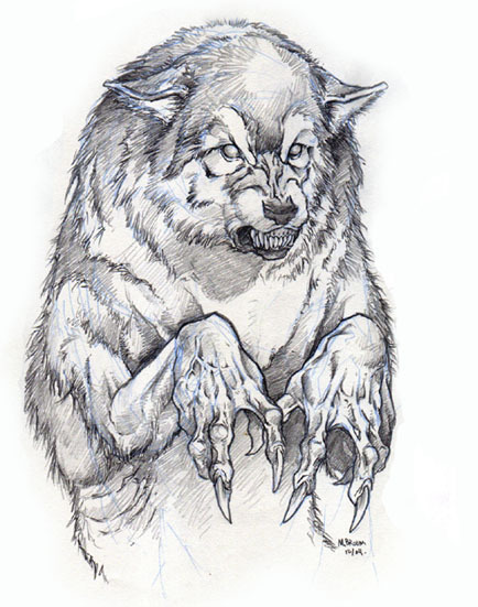 mindingmymonsters:  werewolf 1 by HaitisWorst 