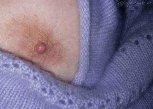 fluffiesweaterchick: Lavender Angora Sweater Lovely Nipples. Yummy