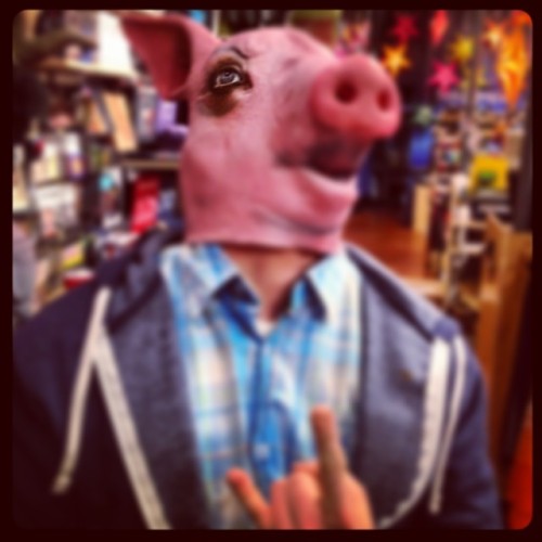 Porn Pics Creepy pig mask #fuegos #GTAV #porkythepig