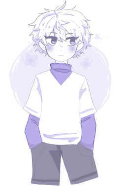 oumalovesuite:  killua doodle (right is transparent)