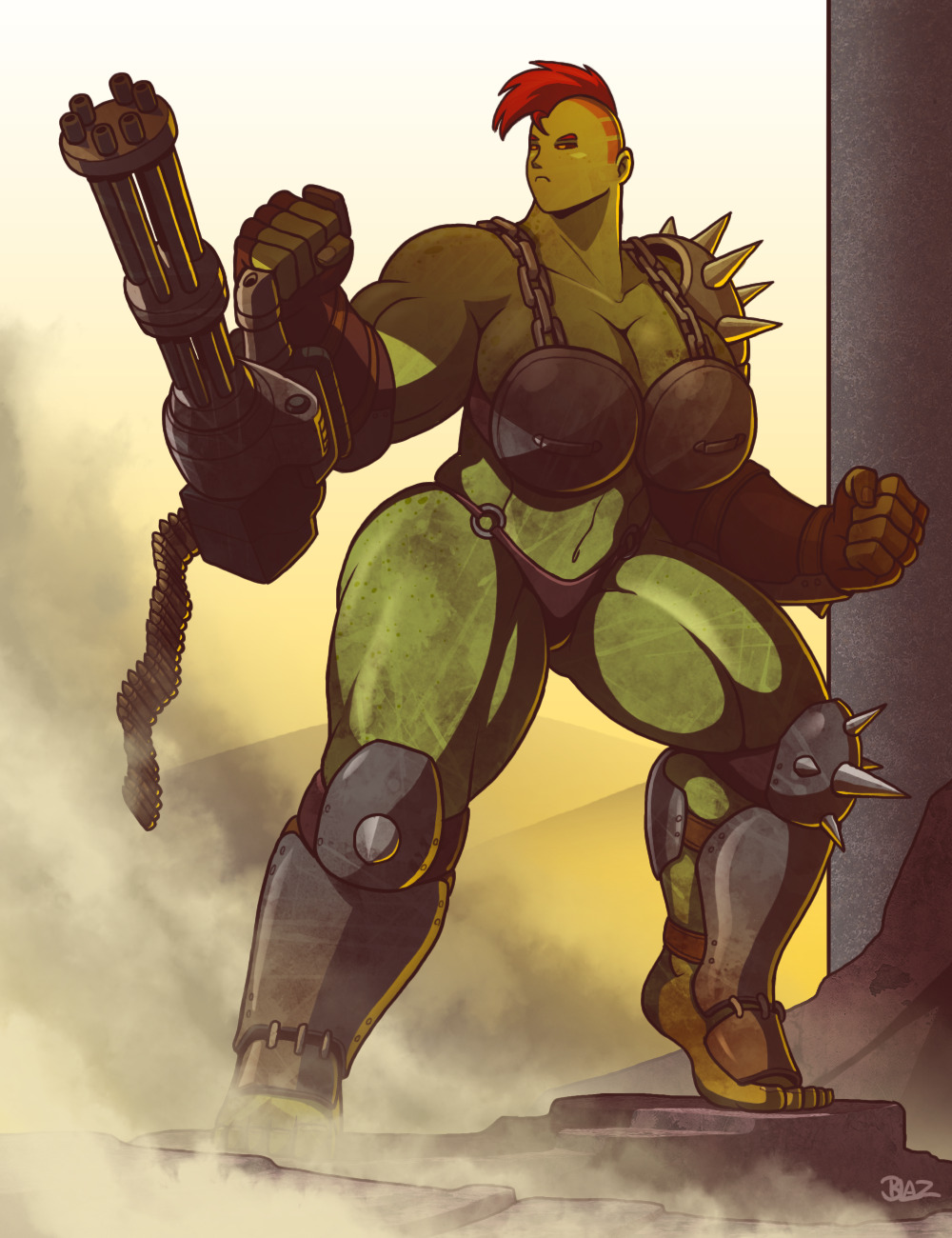 lovelygirlsandgeekystuff:  Super Mutant Girl by Blazbaros  