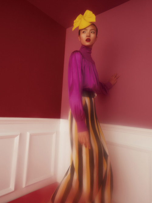 Luping Wang for the June issue of Elle China