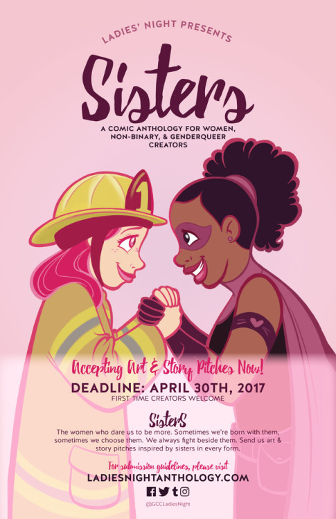 Submissions are now open for LNA Vol. 5: Sisters! Before you send us your pitch(es), please be sure 