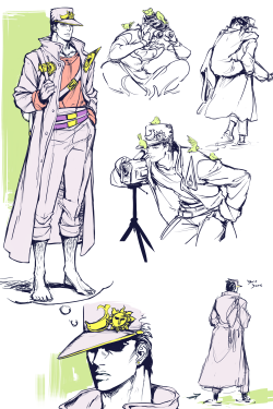 alderion-al:  Por alguna razón que ignoro (? siempre he imaginado a Jotaro peludo y a Josuke lampiño (?¿¿?¿????¿¿¿?¿?