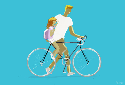 pascalcampion: Riding back from school. Simple, but it happened today and I wanted to keep that memo