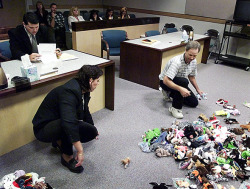 1999: A divorcing couple divides their Beanie Baby investment under the supervision of a judge. [Reuters]