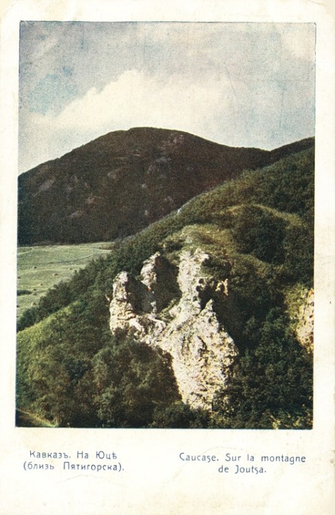 Mount Yutsa in the Caucasus Mountains near Pyatigorsk (Russia, 1905).